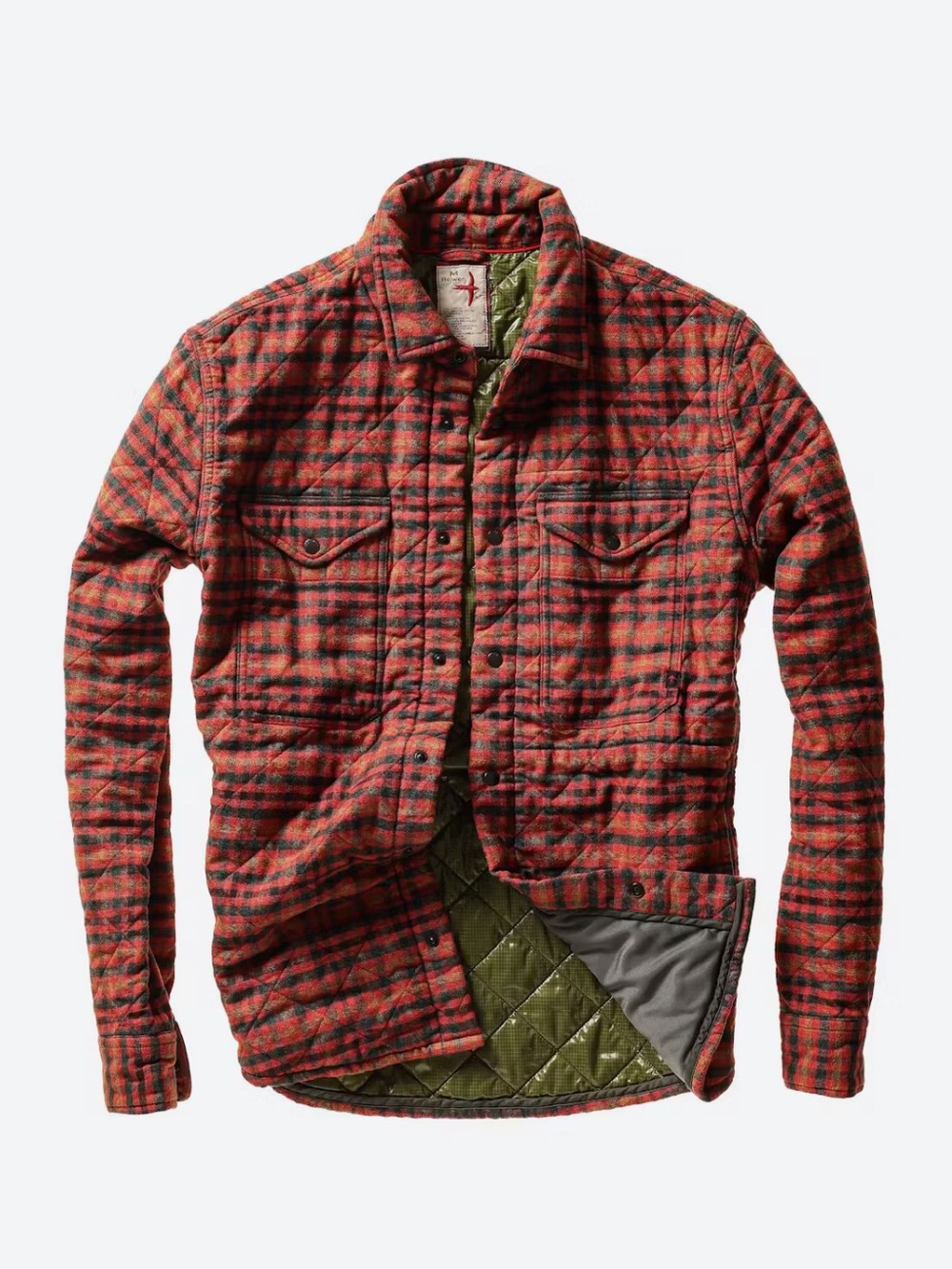 Relwen quilted flannel shirt jacket